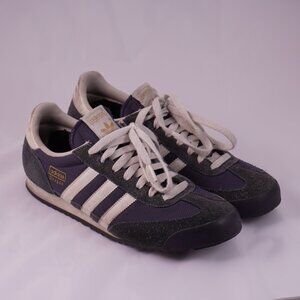 Adidas Dragon Sneakers Men’s Size 10 Retro Navy Suede Nylon Originals